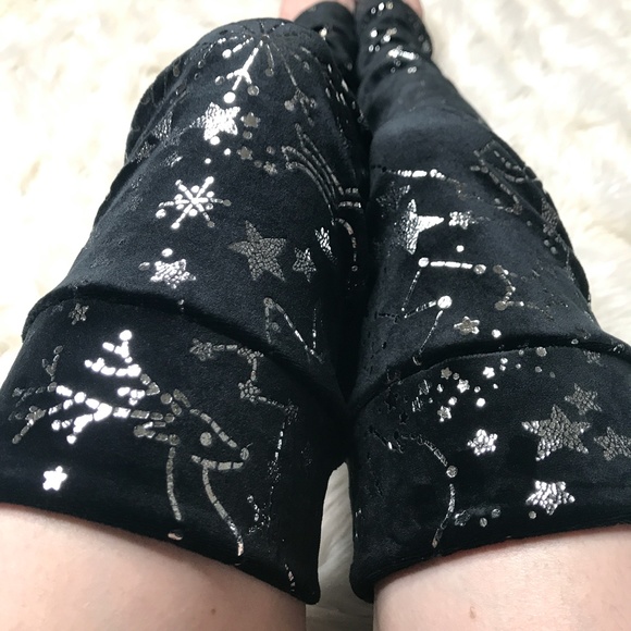 Gray Fox Soft Plush Fleece Leg Warmers Fur Lining Thermal Knee Socks Thigh Highs - Picture 10 of 14